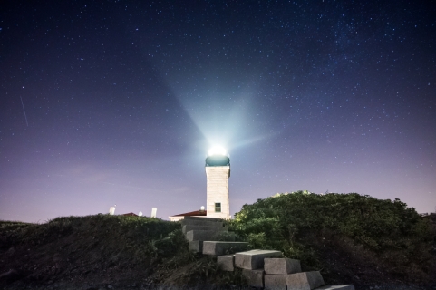 Beavertail Lighthouse Under the Stars